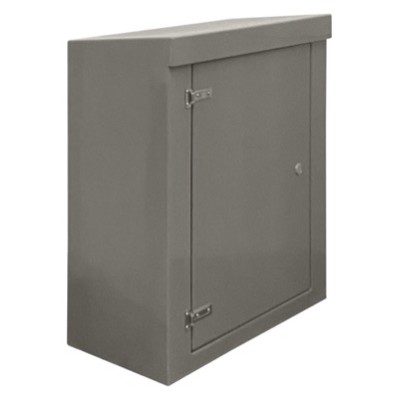 RSC1194GY-SS GRP 1150H x 945W x 470mmD Roadside Cabinet IP55 with Open Bottom Stainless Steel Hinges
